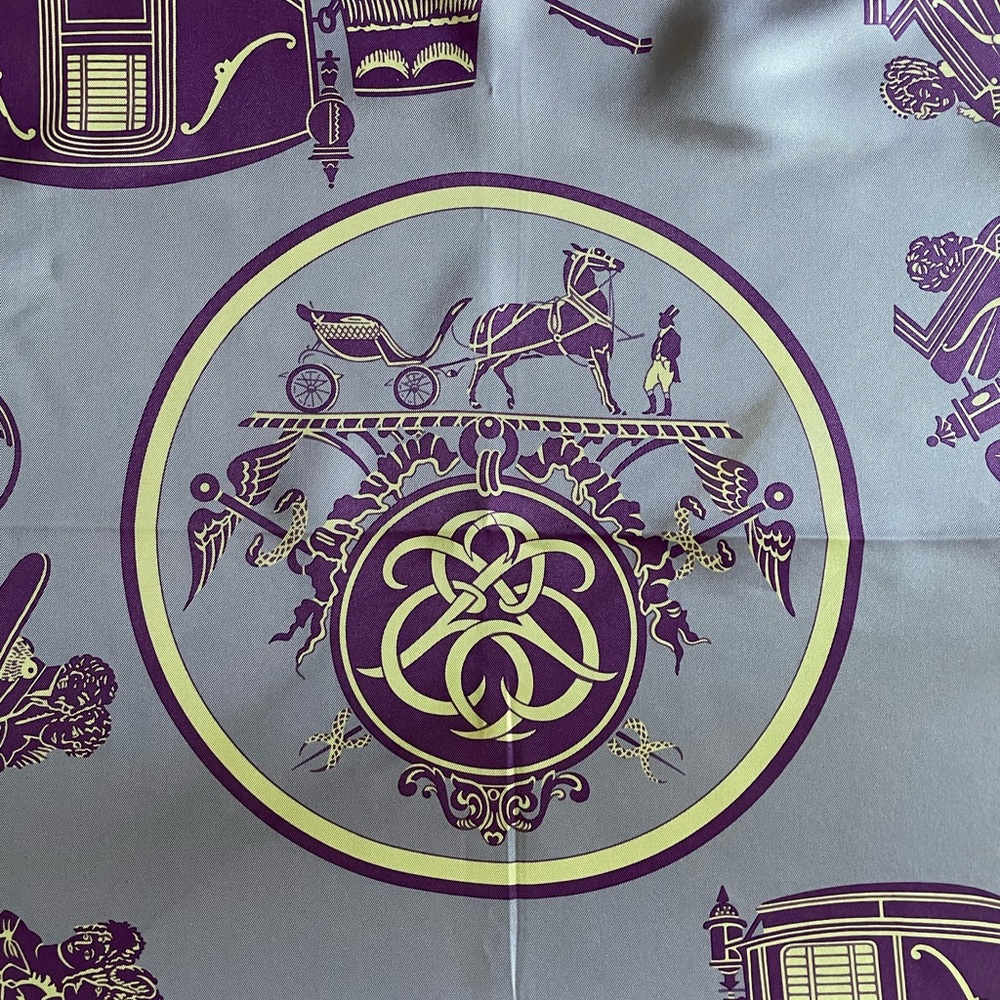Hermès Ex Libris 90 Silk Scarf Vintage Rare - Picture 4 of 7